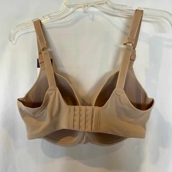 Joy Spun Women's T-Shirt Bra 38DDD Brown Lightly Padded Underwire Nude - Picture 2 of 5